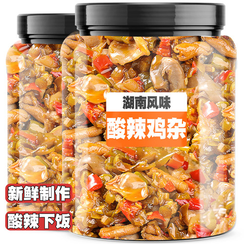 酸辣鸡杂辣椒酱正宗湖南特产