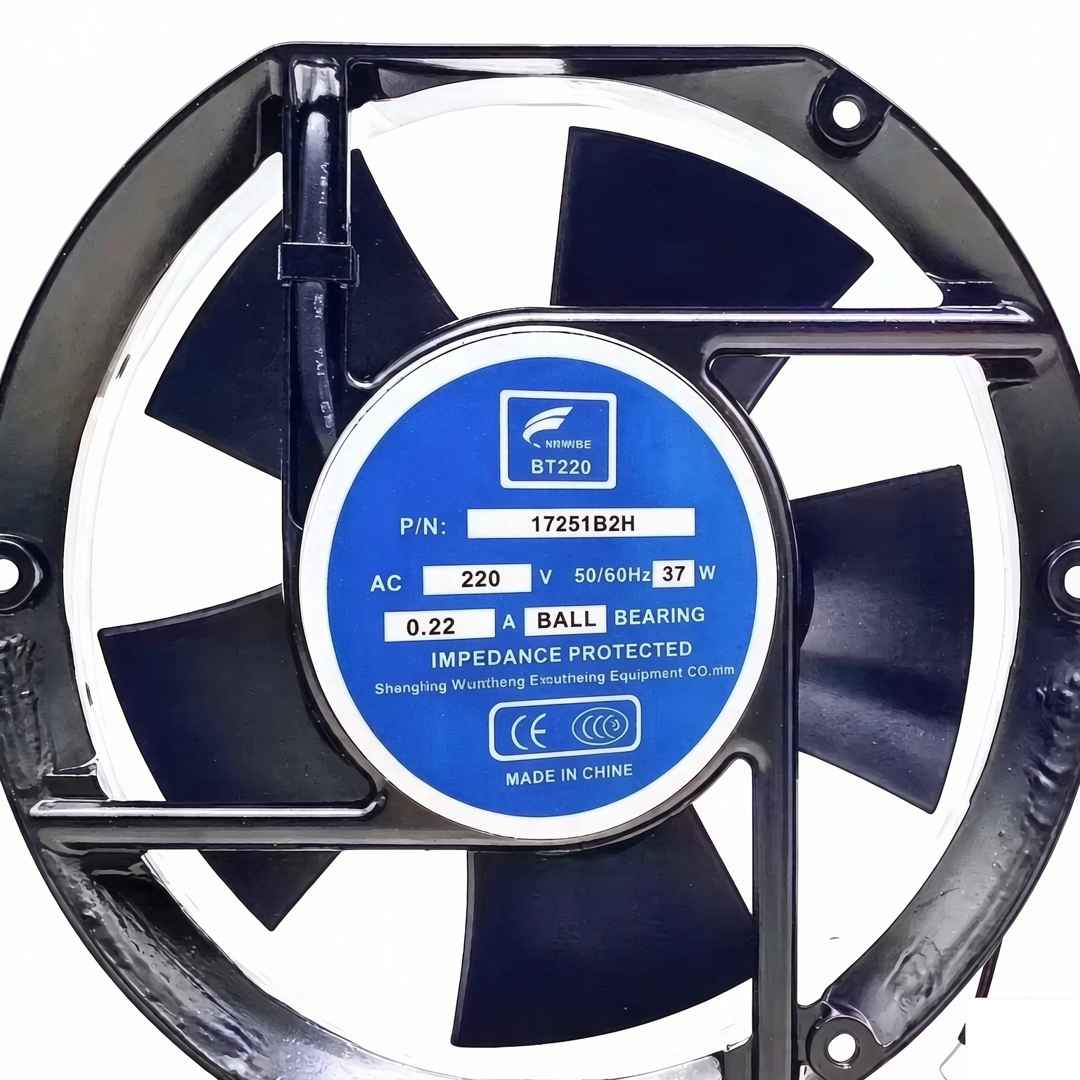 全新BT220 17251B2H 220V 轴流风机 17CM厘米17251椭圆形散热风扇