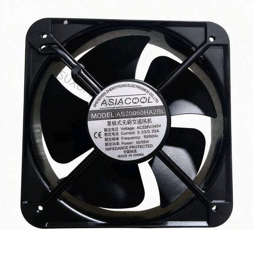 ASIACOOL AS20060HA2BL 220V 机柜配电箱电焊机风机 电机散热风扇