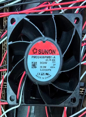全新SUNON PMD2406PMB1-A(2).R.GN DC24V 10.3W 6038 6CM散热风扇