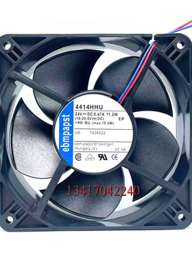 全新ebmpapst 4414HHU/HHR 24V 14W 12038 12CM厘米 轴流散热风扇