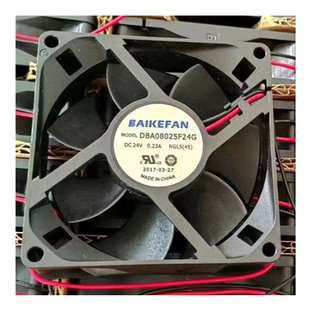 全新BAIKEFAN  DBA08025F24G 24V 0.23A 8025 8CM 变频器散热风扇