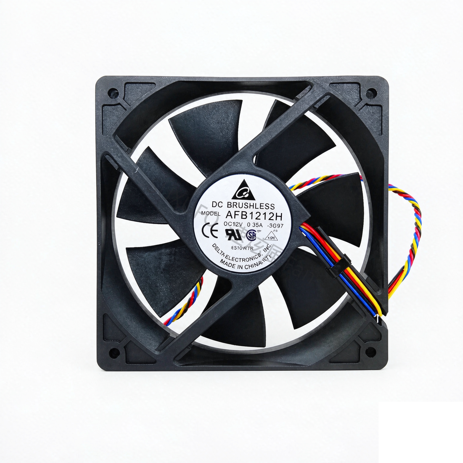 全新台达AFB1212H 12V 0.35A 12CM 12025 机箱PWM调速CPU电源风扇