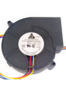 全新台达 BFB1012VH-7J56 9733 DC12V 1.42A涡轮机鼓风机散热风扇