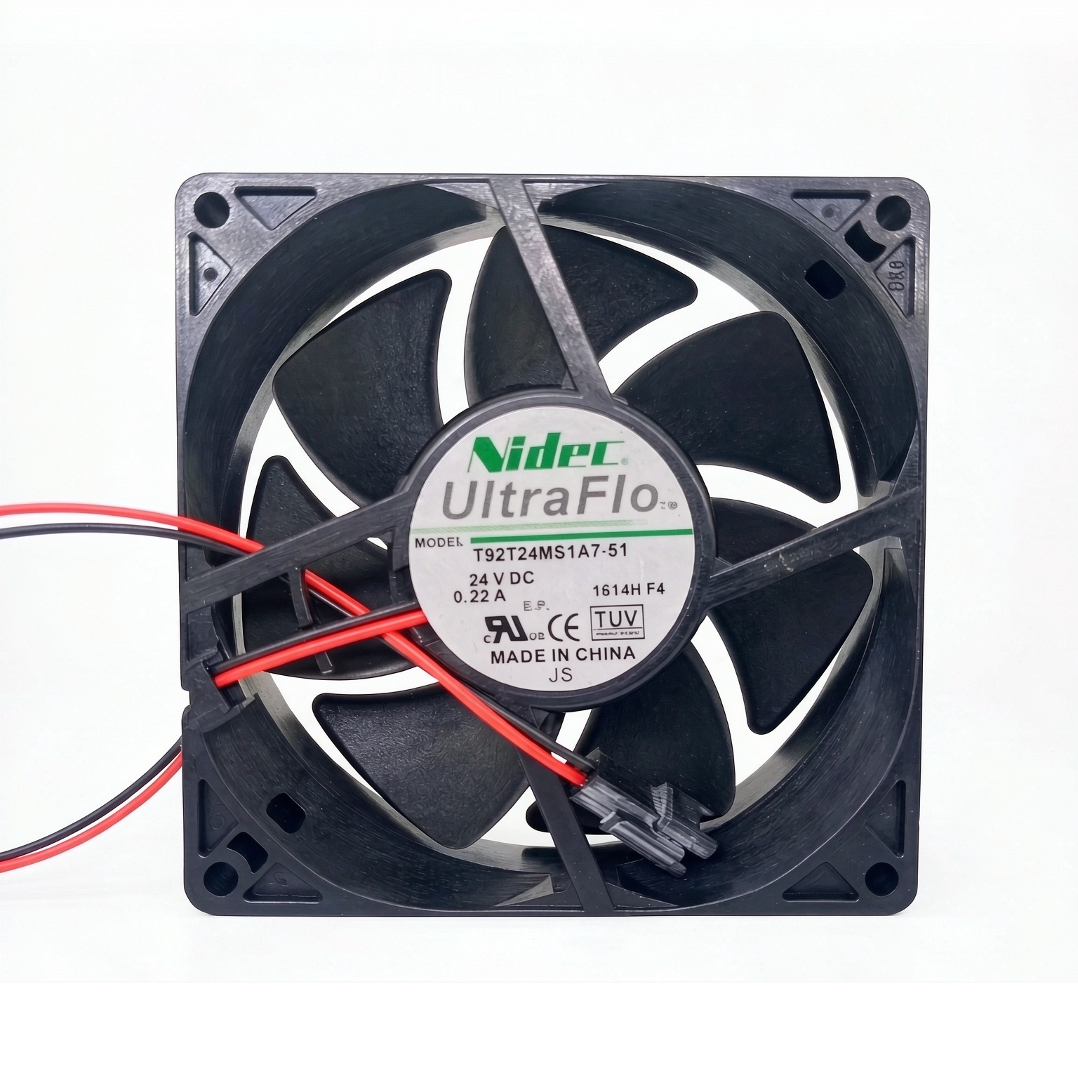 全新NIDEC T92T24MS1A7-51 24V 0.22A 9225 9.2CM 变频器散热风扇