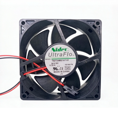全新NIDEC T92T24MS1A7-51 24V 0.22A 9225 9.2CM 变频器散热风扇