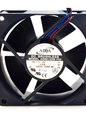 全新ADDA AD0812XB-Y52 8032 12V 0.52A 8CM厘米机箱电源散热风扇
