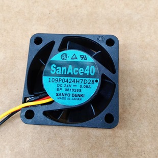 全新原装 三洋SanAce40 109P0424H7D28 24V 0.08A 4015变频器风扇