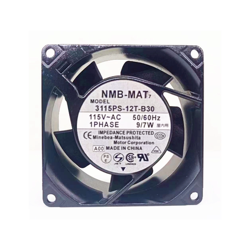 NMB美蓓亚 3115PS-12T-B30 115V~AC 9/7W 80*80*38MM铝框散热风扇