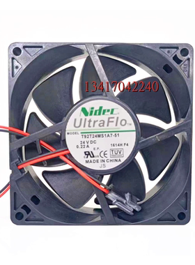 全新NIDEC T92T24MS1A7-51 1614H 24V 0.22A 9225 9.2CM 散热风扇