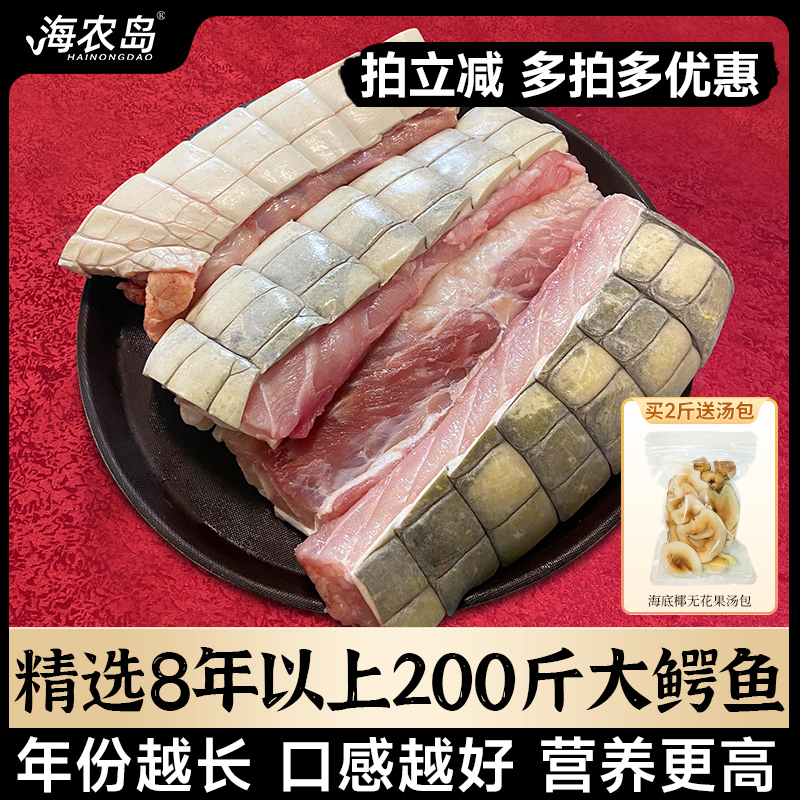 海农岛1-6斤鳄鱼肉200斤大鳄鱼