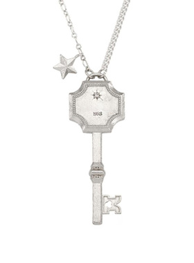 GRENONS幸运钥匙银项链小众高级感毛衣链秋冬新款个性百搭配饰