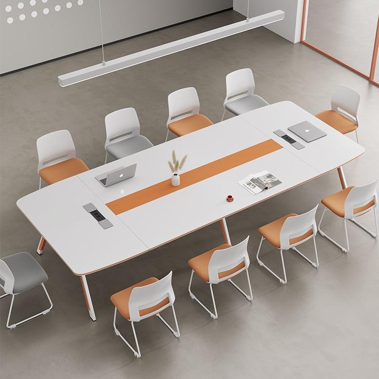 办公会议桌长桌简约现代会议室桌椅组合小型会议桌子接待洽谈条桌