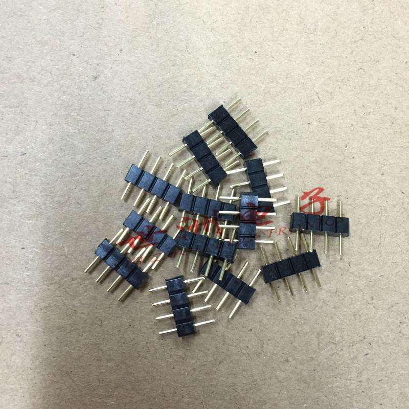 七彩RGB软灯条/灯带4PIN插针4P排针控制器连接针头公头