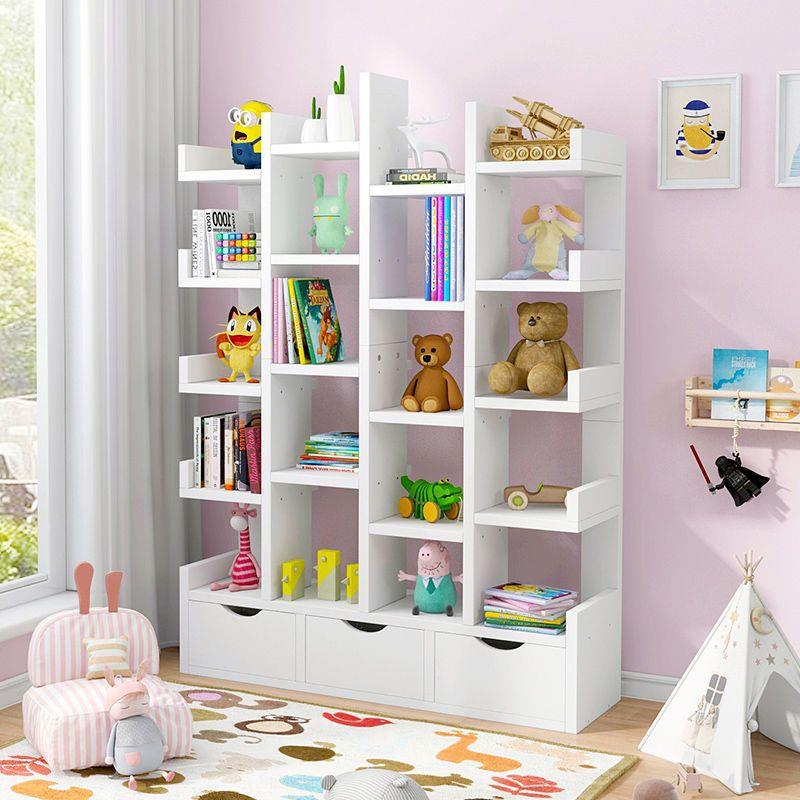 网红书架落地创意书房书柜树形置物架多层创意格子柜储物陈列X20