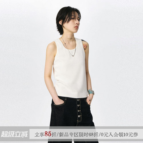 背心T恤女夏中性无袖上衣