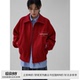 红色跨年夹克外套女 散养文化「纽约日报」春秋短款 蒋依依同款