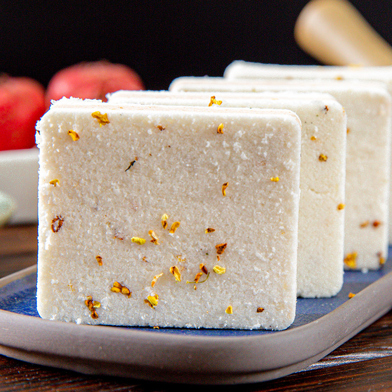 客家爱情桂花山楂糕芡实糕八珍糕软点心早餐代餐客家土楼手工零食