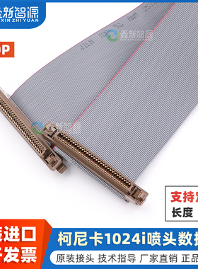 原装进口柯尼卡KM1024i喷头数据线柯美彩神奥威东川黑迈彩瑞喷绘陶瓷喷墨UV机Konica1024i喷头排线60P灰排线