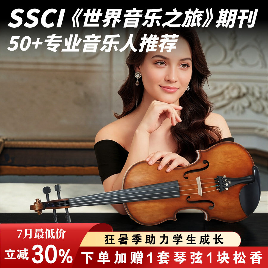 SEENWINS1715圣维斯sw100手工小提琴官方初学者成人儿童专业级