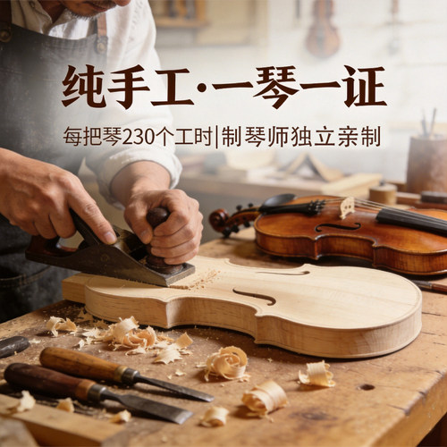 圣维斯初学款通用纯手工小提琴