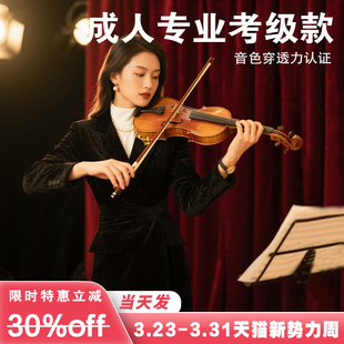 SEENWINS圣维斯sw290成人专业考级小提琴官方旗舰店纯手工小提琴