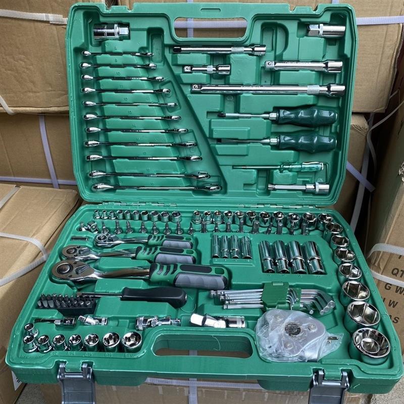 德国进口121件套汽修工具套装汽车维修组套套筒扳手组合工具维修