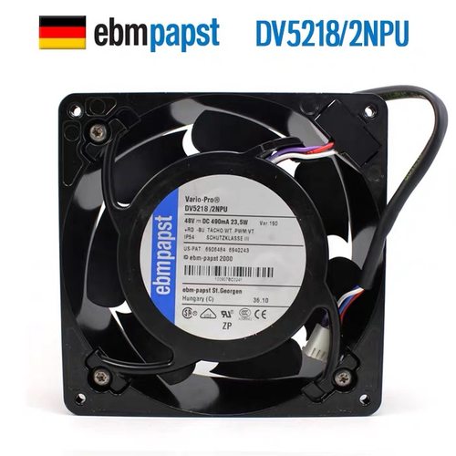 EBM德国DV5218/2NPU/R 48V 23.5W变频器风机KONE通力电梯散热风扇
