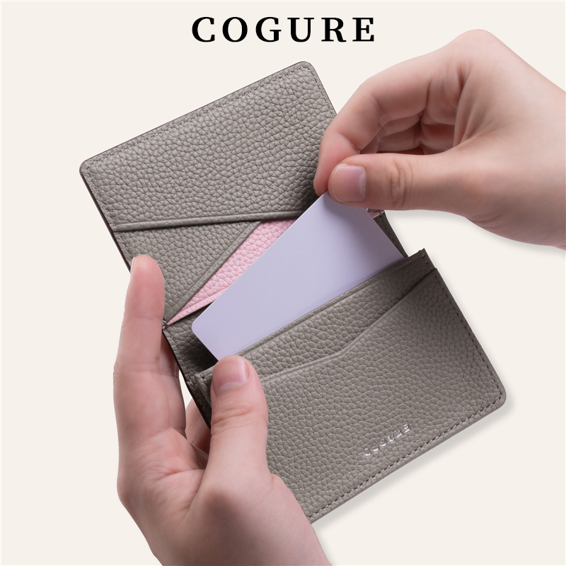 CORUGE真皮名片包大容量便捷商务