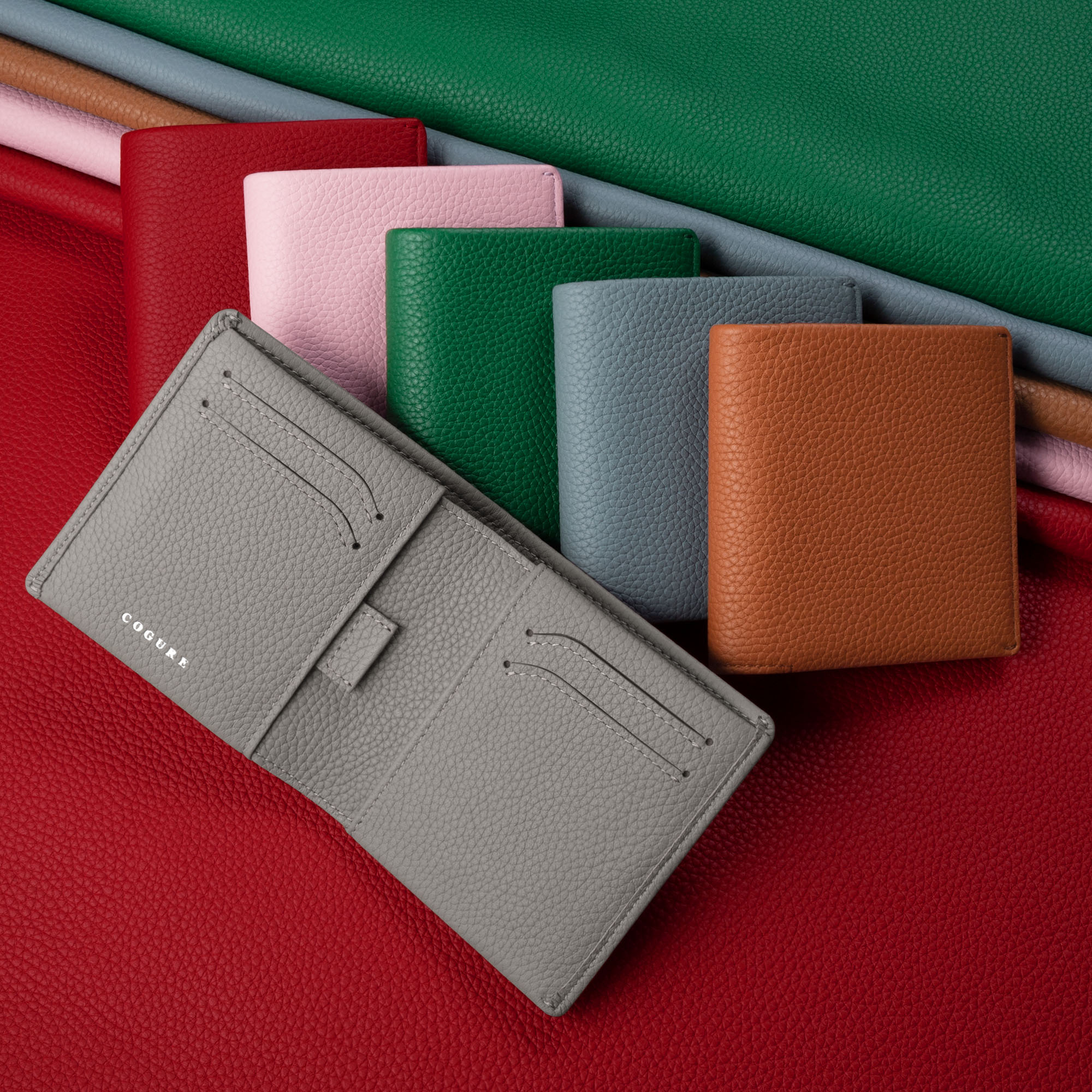 头层牛皮钱包COGURE纯手工制作