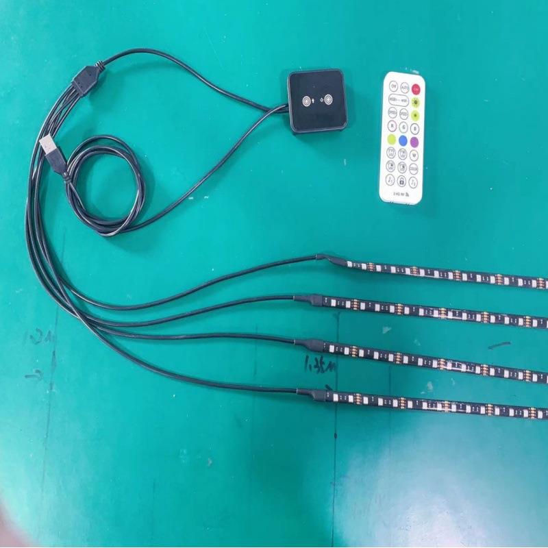 人体雷达感应玻璃展柜七彩4合一灯带控制器 触摸调光橱柜灯酒柜灯