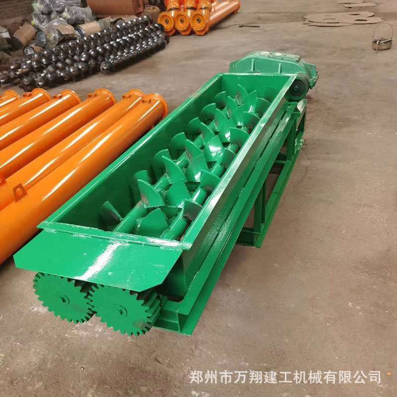 厂家粉状小颗粒状双轴螺旋输送机 水平双轴螺旋输送机电机