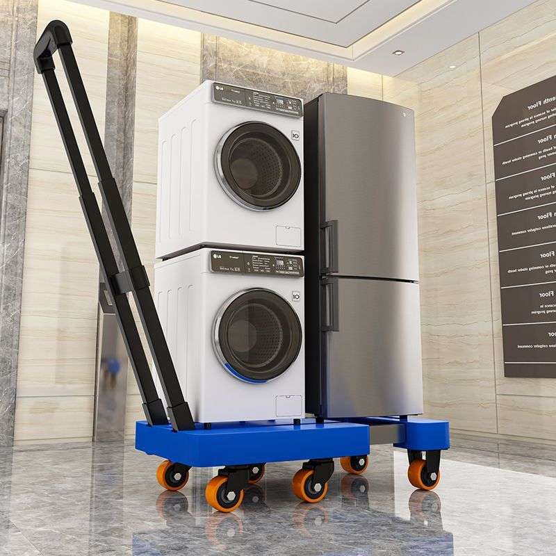 伸缩小推车拉货搬运手推车家用折叠平板车便携小拉车拉杆推货拖车