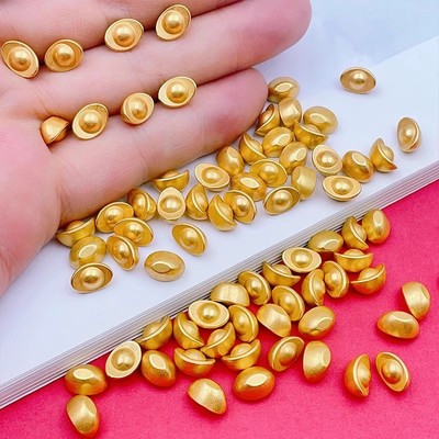 实心沙金小元宝瓜子仿金摆件百福米缸招财进宝聚财聚宝盆桌面摆件