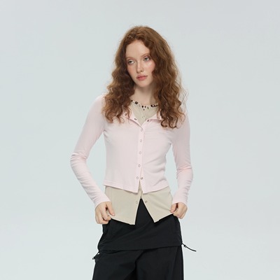 SUREENOUGH新品假两件双色拼色长袖立领修身T恤打底衫女