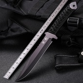 户外刀具防身冷兵器野外求生直刀水果刀随身开刃小刀家用荒野炫酷