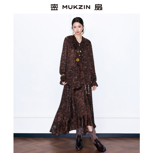 国风新中式衬衫半裙套装