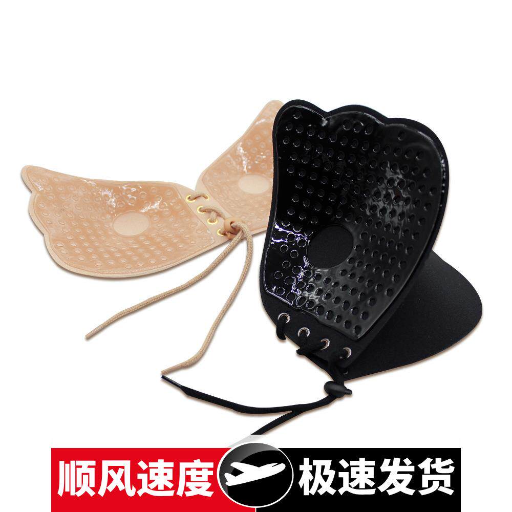 热熔生物胶硅胶隐形文胸拉绳胸贴性感聚拢拉拉女神婚纱内衣