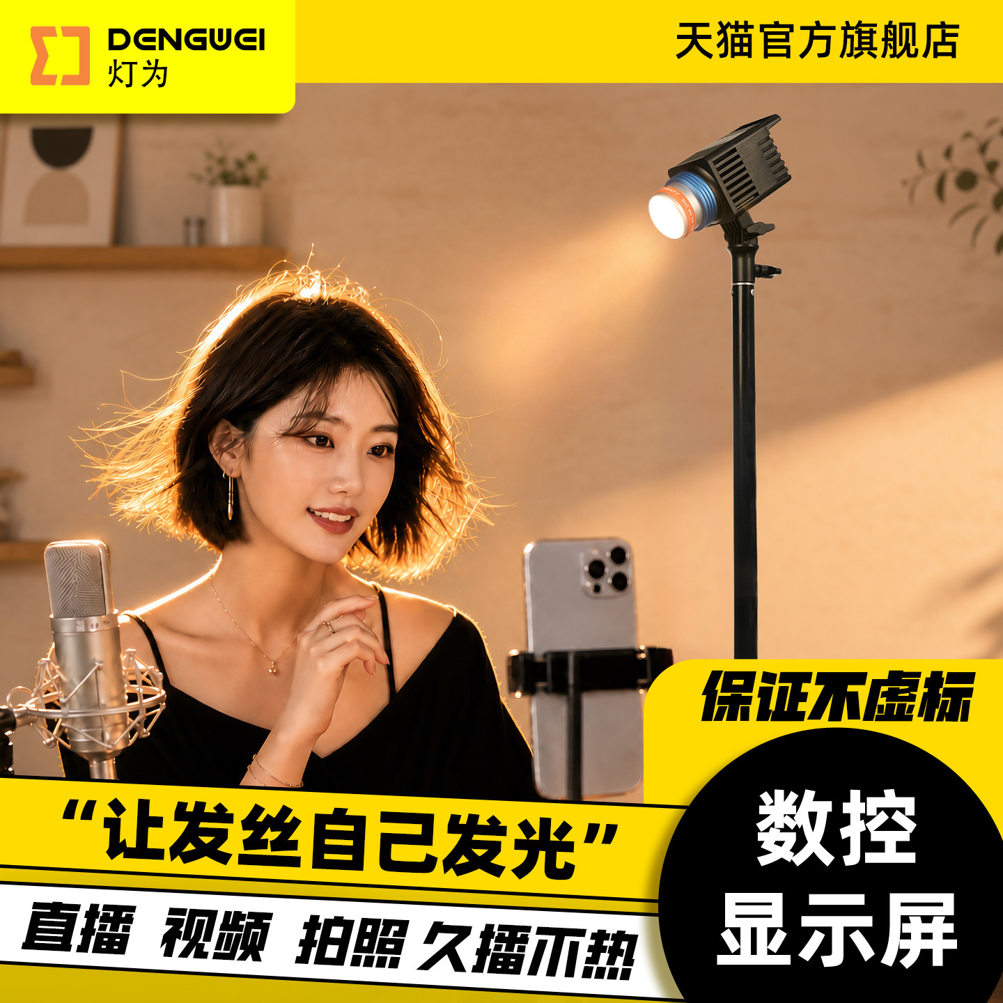 灯为二代发丝补光灯主播轮廓灯图片