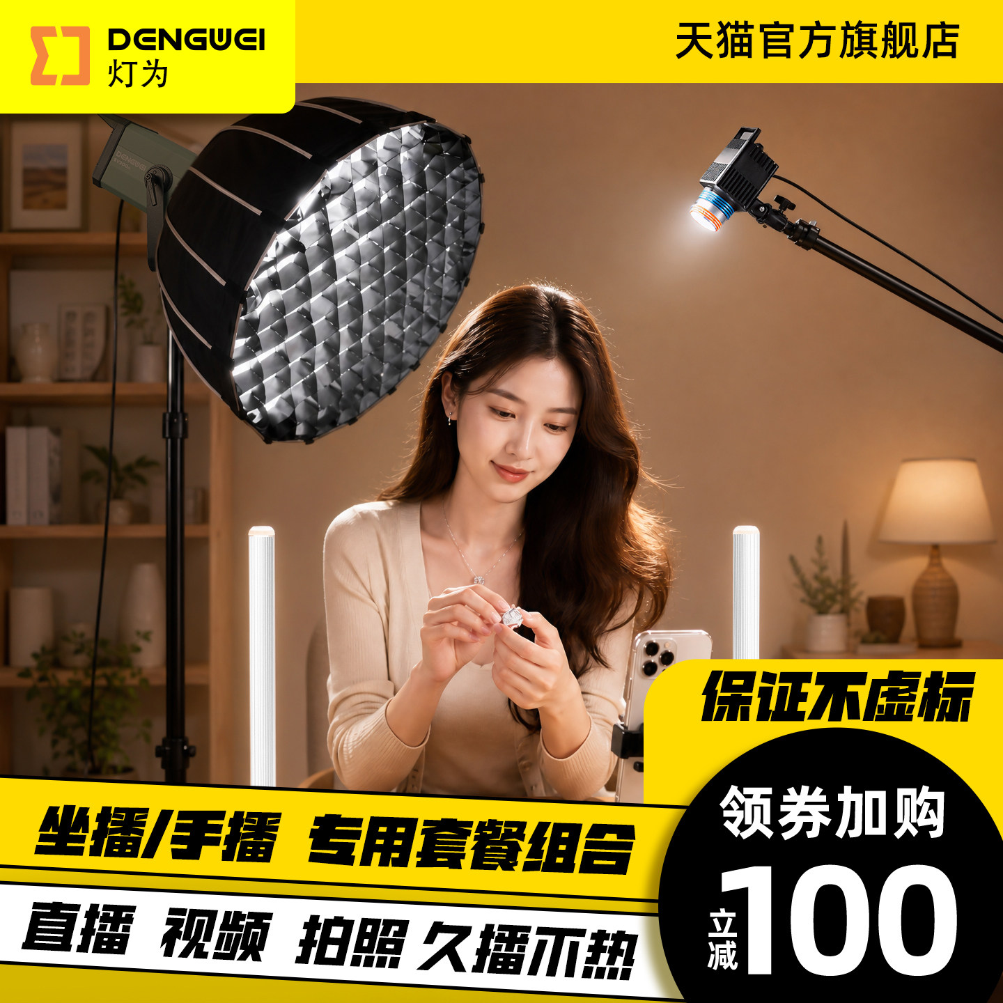 灯为专业主坐播补光套装图片