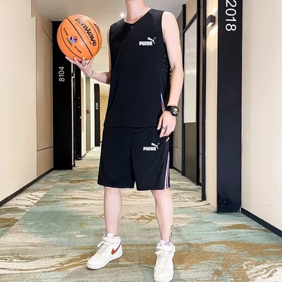 奥莱专柜男篮球速干透气背心短裤