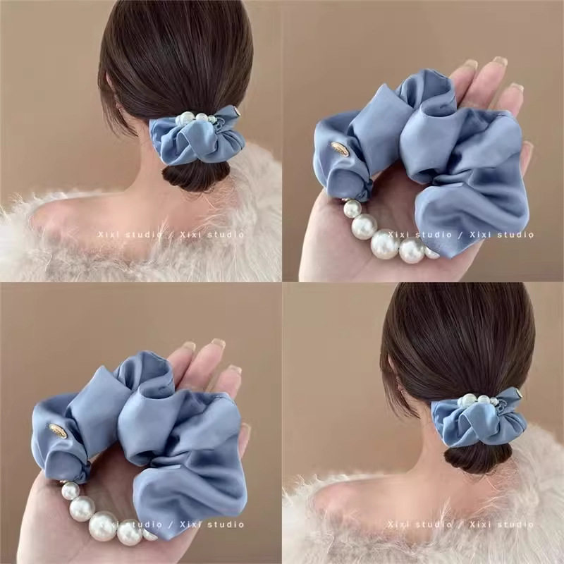 韩版温柔气质珍珠发圈低马尾头绳感发绳皮筋女盘发器头饰,服饰配件/皮带/帽子/围巾,指环,淘宝优惠券,粉丝福利购,淘宝优惠卷