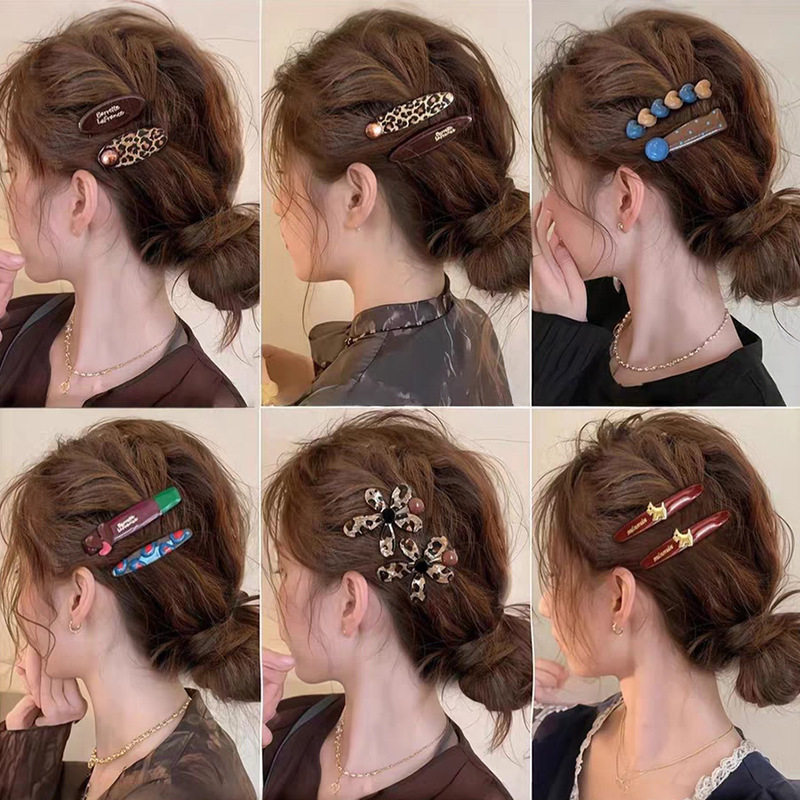 豹纹小发夹女2025新款感前额侧边刘海碎发夹子一字夹发卡头饰,饰品/流行首饰/时尚饰品新,民族风发饰,淘宝优惠券,粉丝福利购,淘宝优惠卷