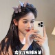 鸢尾花流苏立体蝴蝶发箍女款 2025新款 日常外戴高颅顶头箍发卡头饰