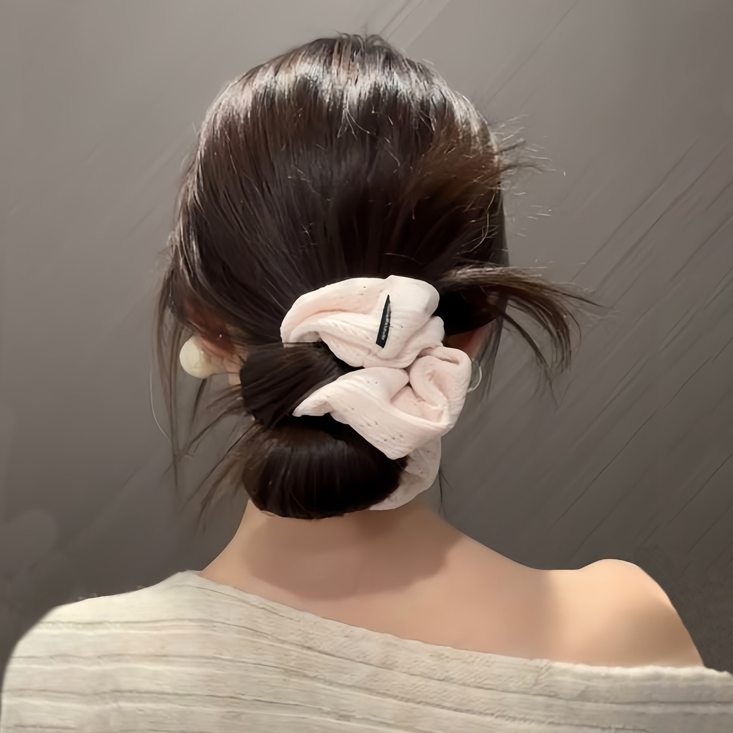 柔雾奶兔韩系纯色针织大肠发圈巨好看的扎头发头绳低丸子头发绳女,饰品/流行首饰/时尚饰品新,发饰,淘宝优惠券,粉丝福利购,淘宝优惠卷