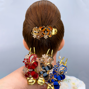 妈妈盘发发夹蝴蝶金属鸭嘴夹发卡头饰2025新款高级感后脑勺抓夹女