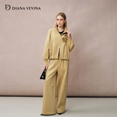 双面翻领卫衣拉链开衫 外套 VEVINA秋季 新款 李一桐同款 DIANA