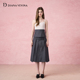 海陆同款 DIANAVEVINA 秋季 新款 针织蕾丝吊带女双腰半裙套装