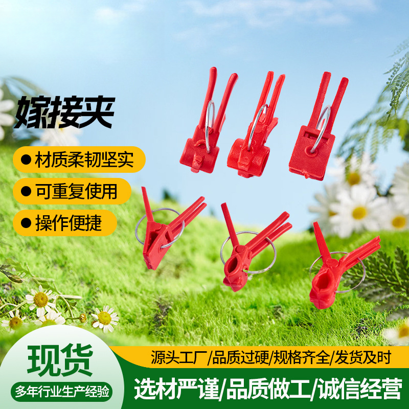 黄瓜吊秧夹子西红柿辣椒甜瓜西葫芦夹大棚蔬菜扶蔓夹落秧夹绑蔓夹