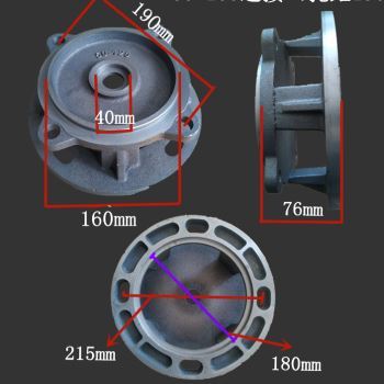 ISG40160管道泵50160离心泵连接支架铸铁叶轮泵体223KW配件